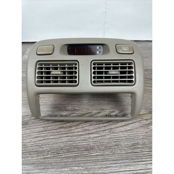 1998-2002 Toyota Corolla Center Dash Air Vents Radio Bezel Clock Trim OEM. - Picture 1 of 10